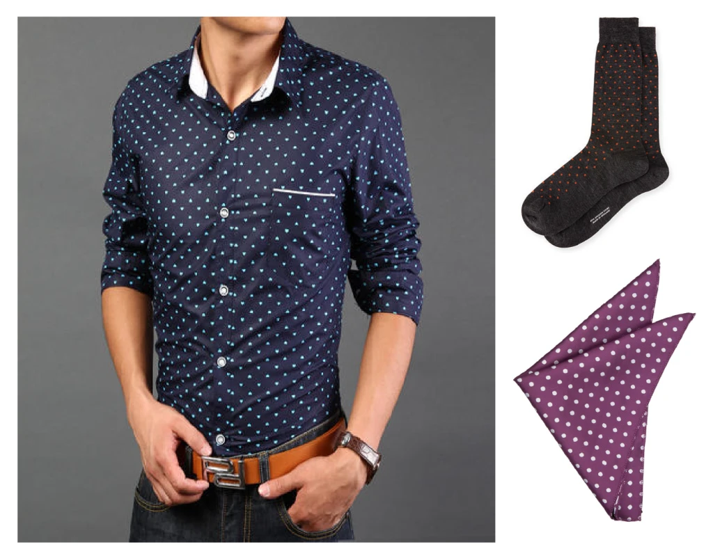 polka dot shirt