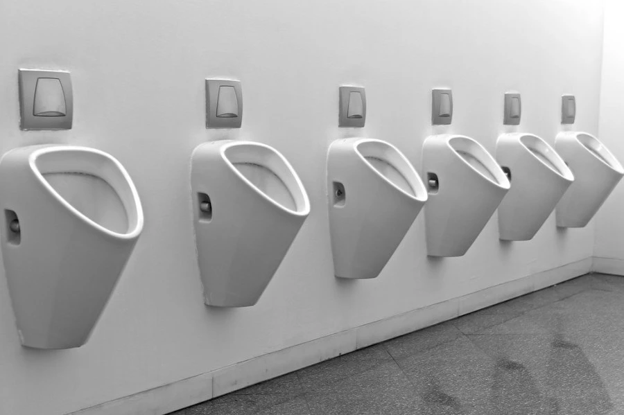 Minimalist men WC